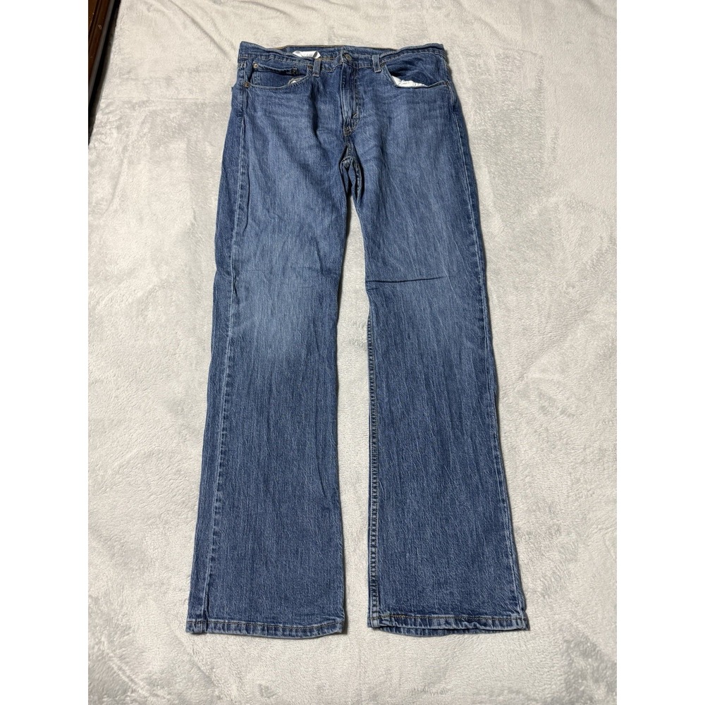 Levis 527 Jeans Mens 33x31 Blue Regular Bootcut Mid Rise Medium Wash Denim